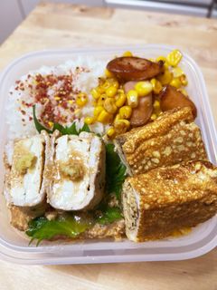 厚揚げの豚肉巻きinチーズと大葉☆お弁当-レシピのメイン写真