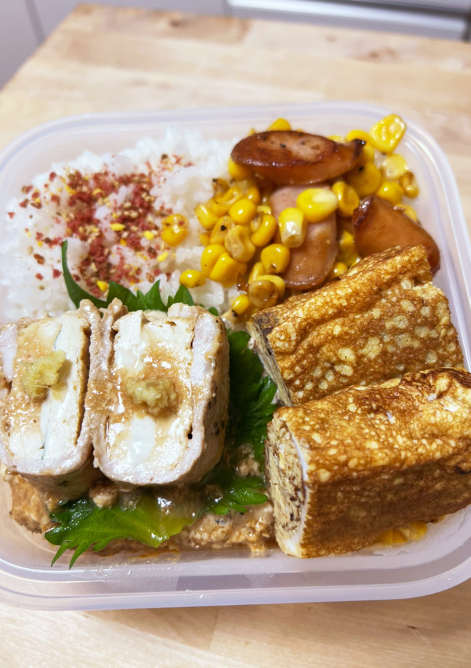 厚揚げの豚肉巻きinチーズと大葉☆お弁当-レシピのメイン写真