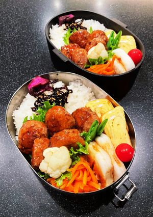 高校生弁当2022 11月1つくね弁当-レシピのメイン写真