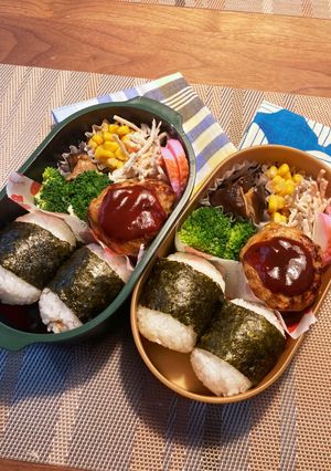 【覚書】20221101豚バーグ弁当-レシピのメイン写真