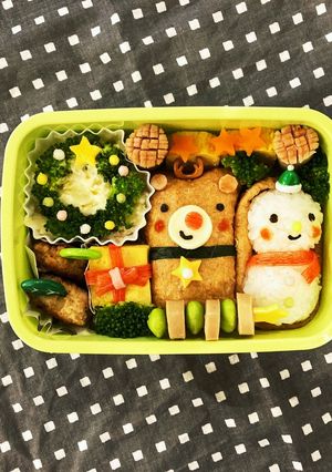 キャラ弁 トナカイ&ゆきだるま-レシピのメイン写真