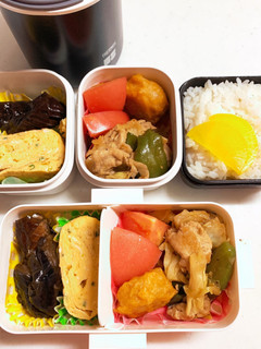 娘のお弁当202+ダンナの分も★-レシピのメイン写真