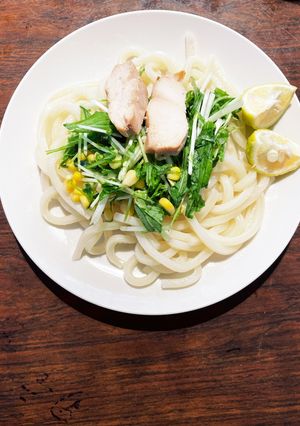釜玉うどん♡♡柚子を添えて-レシピのメイン写真