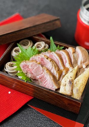58℃ 汁まで絶品！鴨南蛮つけ蕎麦弁当-レシピのメイン写真