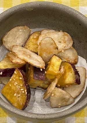 ごぼうとさつまいもの甘辛揚げ-レシピのメイン写真