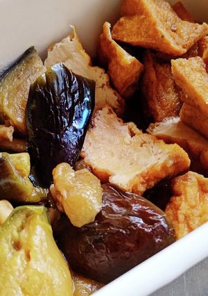 厚揚げと揚げ茄子の含め煮-レシピのメイン写真