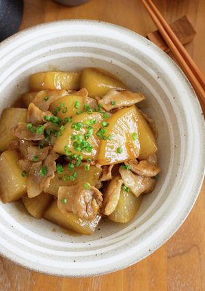 豚バラ大根のとろみ煮。薄切り肉で手軽に♪-レシピのメイン写真