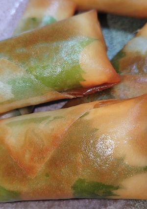 簡単　大葉チーズささみ梅　春巻き-レシピのメイン写真