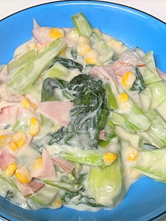 チンゲン菜の中華クリーム煮-レシピのメイン写真
