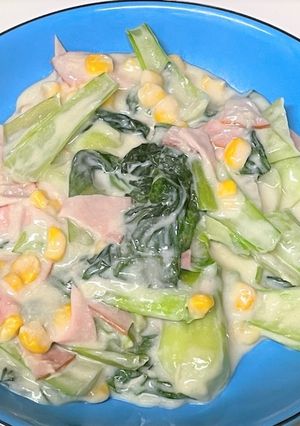 チンゲン菜の中華クリーム煮-レシピのメイン写真