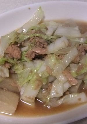 里芋と白菜のツナ炒め煮-レシピのメイン写真