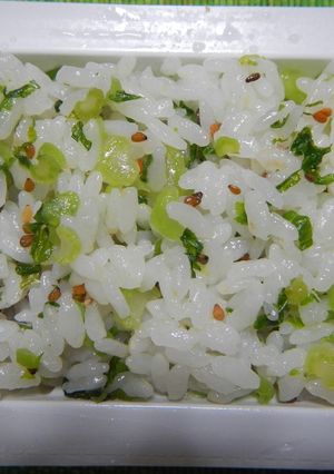 大根の葉茎で作る‥簡単「菜飯」-レシピのメイン写真