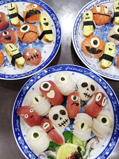 ハロウィン手まり寿司-レシピのメイン写真