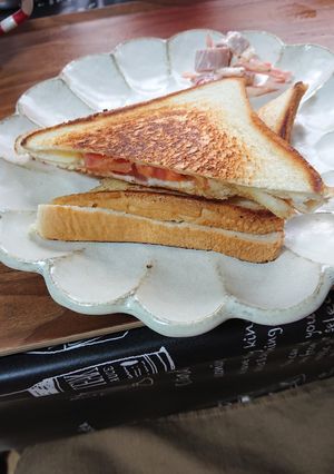 ホットサンド。フライパンで作る。-レシピのメイン写真