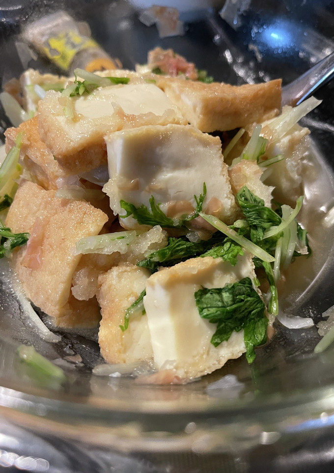 厚揚げで簡単！揚げ出し豆腐和え-レシピのメイン写真