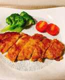 トンカツ用のお肉で、パイコー風揚げ焼き♪