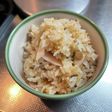 なめ茸塩昆布、岩下の新生姜の炊き込みご飯