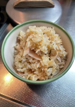 なめ茸塩昆布、岩下の新生姜の炊き込みご飯-レシピのメイン写真