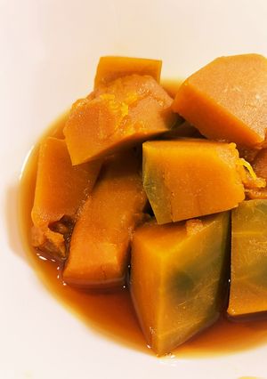 レンジだから煮崩れなし!かぼちゃ煮-レシピのメイン写真