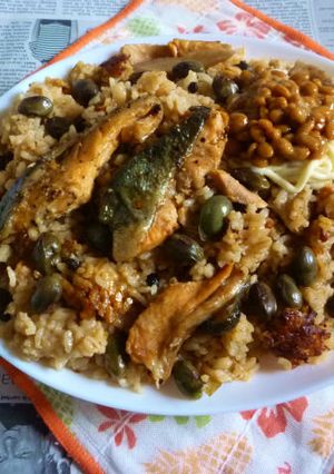 秋鮭の焼き鮭黒枝豆炊き込みご飯カフェ丼2-レシピのメイン写真