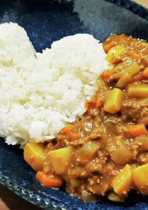 しゃもじ♡ハート♡《カレーライスのご飯》-レシピのメイン写真