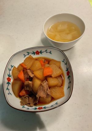 大根の煮物、中華スープ-レシピのメイン写真