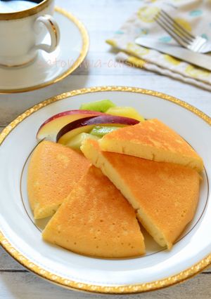 しっとり♡ふわっふわ！米粉パンケーキ-レシピのメイン写真