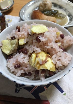 炊飯器で超簡単！栗赤飯の作り方。-レシピのメイン写真