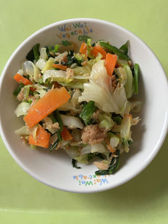 【保育園給食】ツナのそぼろ和え-レシピのメイン写真