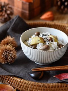 栗入りむかごご飯♪-レシピのメイン写真
