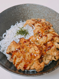大葉アクセント!蓮根としらすのかき揚げ丼-レシピのメイン写真