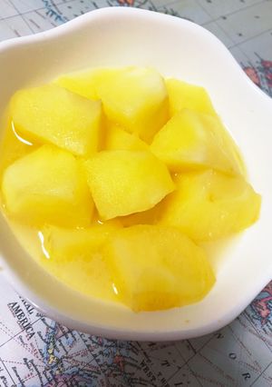 レンジで簡単。ホットりんご-レシピのメイン写真