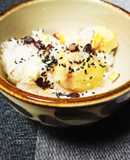 小豆をちょっと入れて、栗おこわ