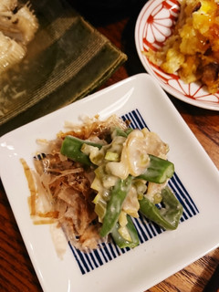 インゲンとアサリのわさび漬け和え-レシピのメイン写真