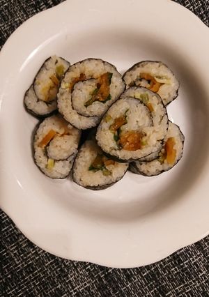 福神漬けとわさび漬け海苔巻き-レシピのメイン写真