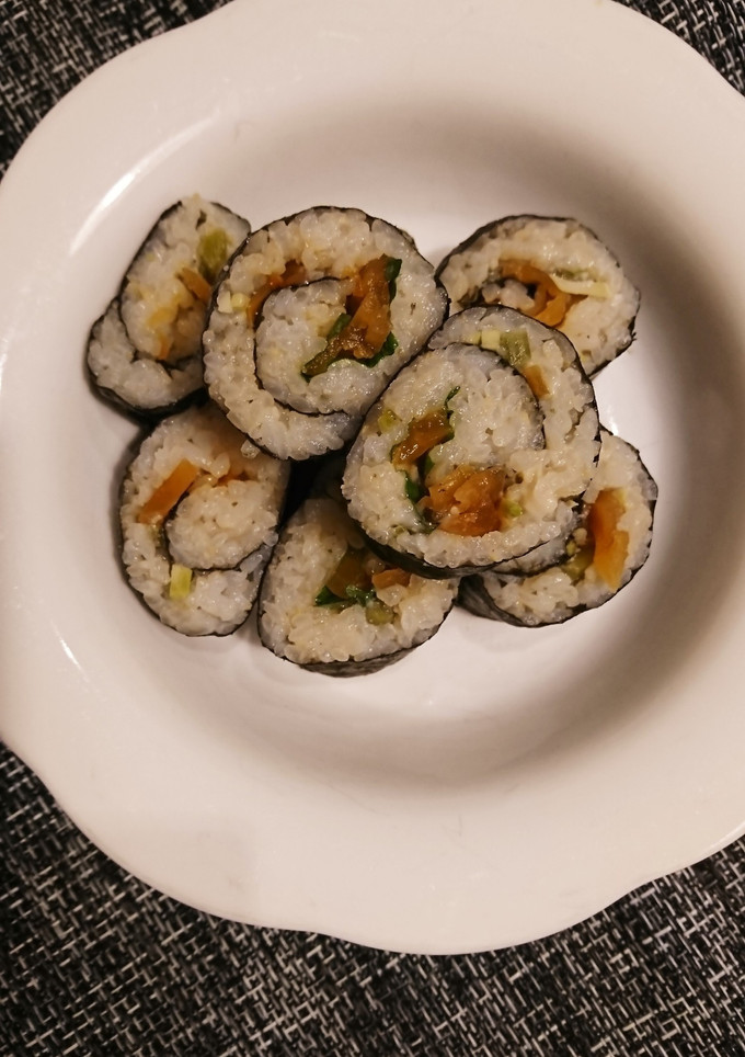 福神漬けとわさび漬け海苔巻き-レシピのメイン写真