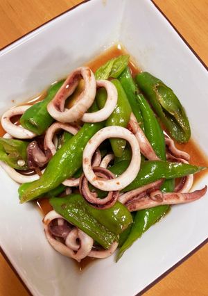 イカとししとうのバター醤油炒め(^^♪-レシピのメイン写真