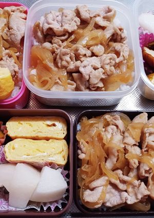 高校生息子、旦那、娘弁当(11/2)-レシピのメイン写真