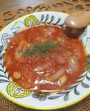栄養満点!!トマトと大豆のスープ