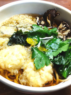 牡蠣と白子の温かい天ぷら蕎麦 発酵玉葱-レシピのメイン写真
