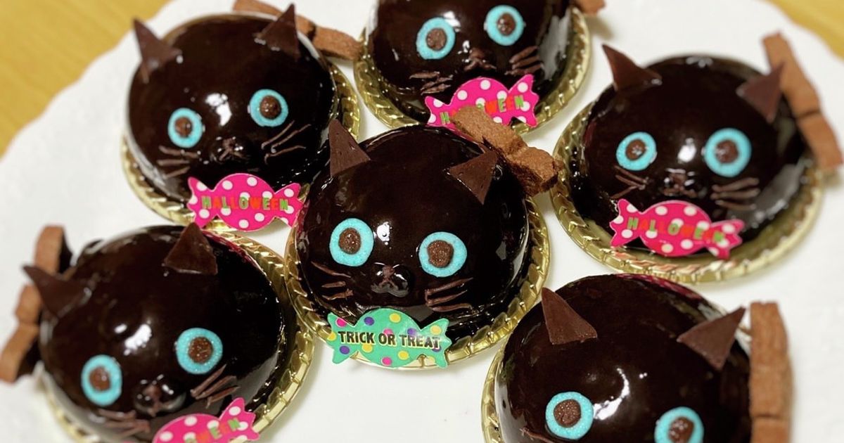 黒猫☆カップケーキ くろねこカップケーキ | レシピ・作り方 | 【cotta＊コッタ】