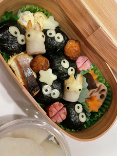 まっくろくろすけ弁当-レシピのメイン写真