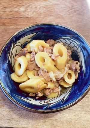 ［茶色いおかず］豚肉とちくわぶの旨煮-レシピのメイン写真