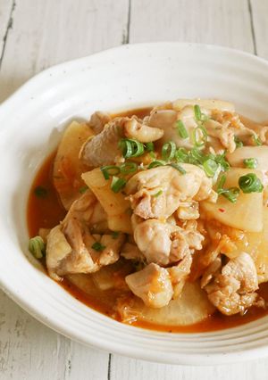 ご飯が進む！鶏キムチ大根-レシピのメイン写真