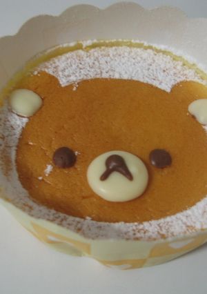 リラックマのカップスフレチーズケーキ-レシピのメイン写真