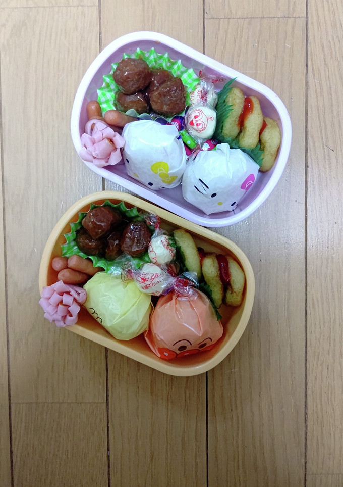 お弁当 双子 記録用-レシピのメイン写真