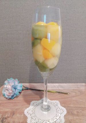 にじいろフルーツポンチ-レシピのメイン写真