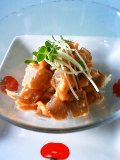 ピリ辛こんにゃく酢味噌炒め-レシピのメイン写真