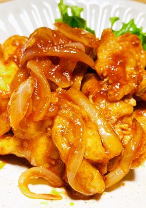 昭和のナポリタン風！鶏のケチャップ炒め-レシピのメイン写真