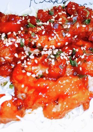 辛い物好きのヤンニョムチキン-レシピのメイン写真